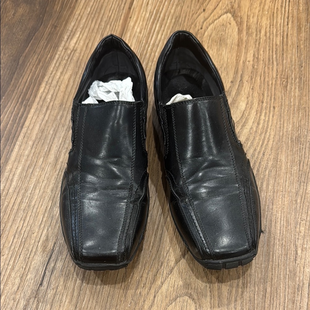 Denver Hayes Black Leather Men's Loafers